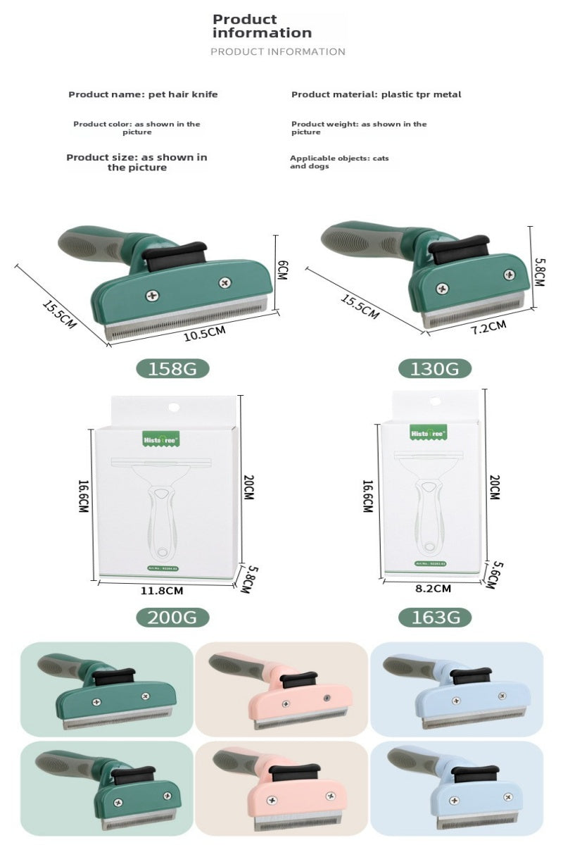 Cat Hair Trimmer β Pet Grooming Comb & Shaving Razor for Easy Detangling