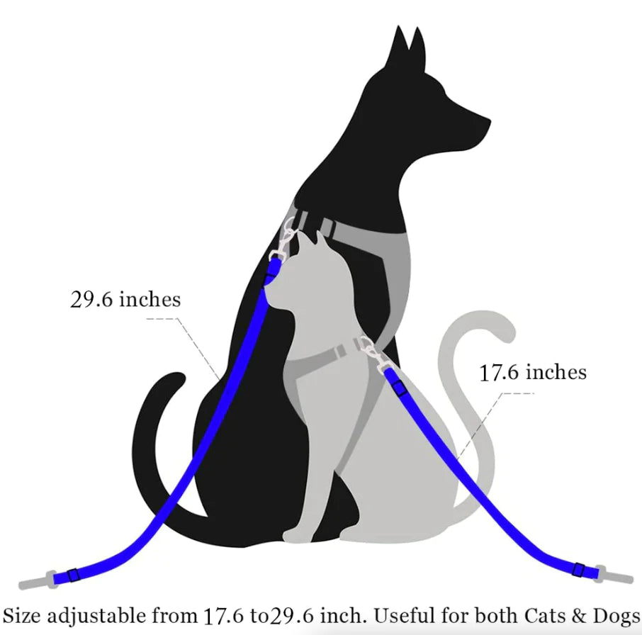 2-Pack Adjustable Pet Car Seat Belts β Heavy-Duty Nylon Safety Harness for Dogs & Cats | Universal Fit, Tangle-Free, Secure Travel Restraint