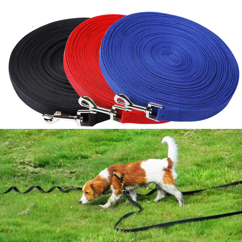 Premium Long Training Dog Leash β Durable Nylon Obedience & Recall Lead (6β100 FT)