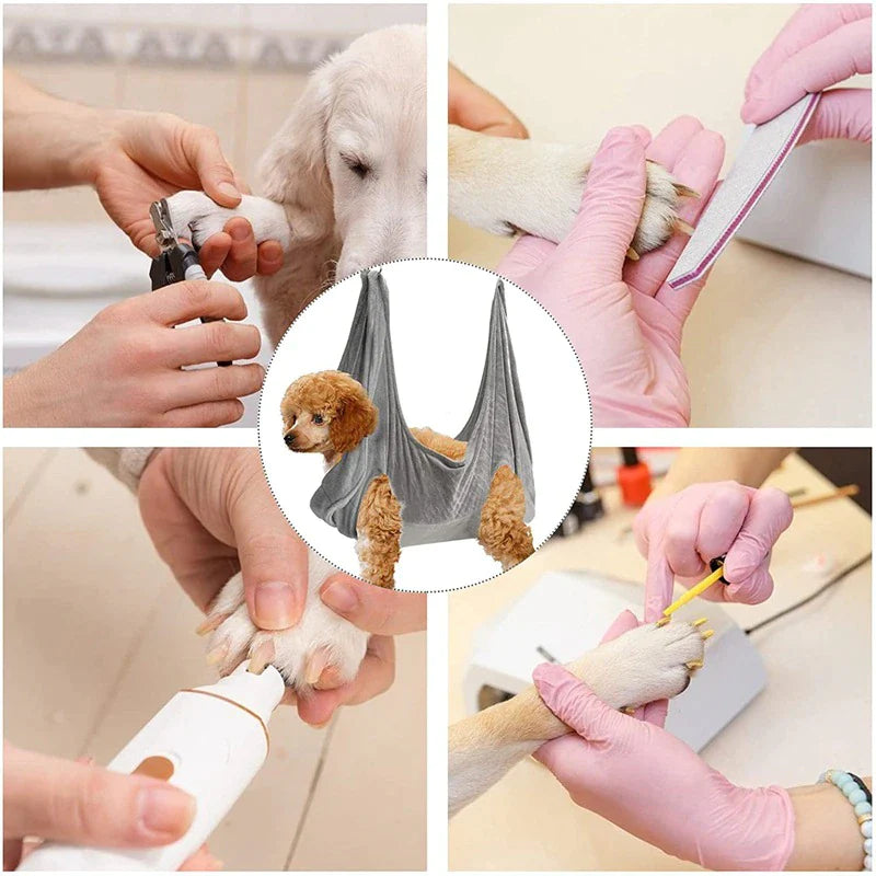 Jack & Susy™ Pet Grooming Hammock – Breathable Hanging Harness for Easy Home Grooming, Nail Trimming & Bathing