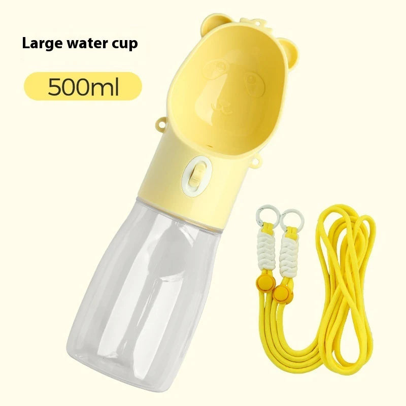 Portable Dog Water Bottle β 2-in-1 Leak-Proof Feeder with Food Container for Dogs & Cats
