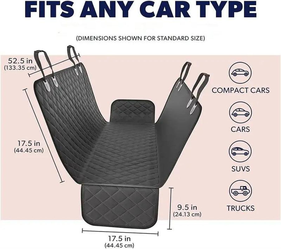 Pet Car Seat Bed β Single-Layer Orange Travel Mat with Hard Board Support