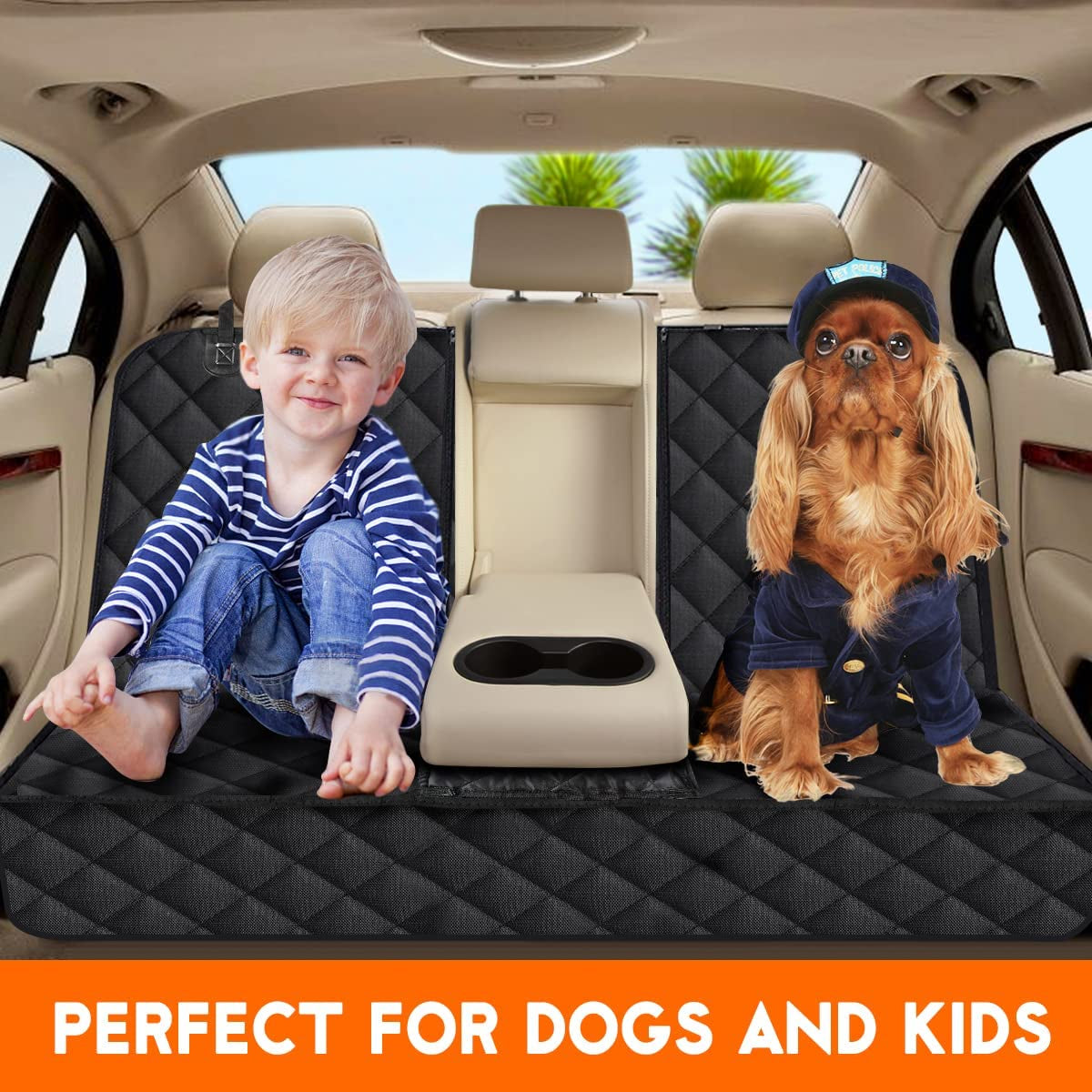 Dog Car Seat Cover β Waterproof, Non-Slip Back Seat Protector for Cars, Trucks & SUVs