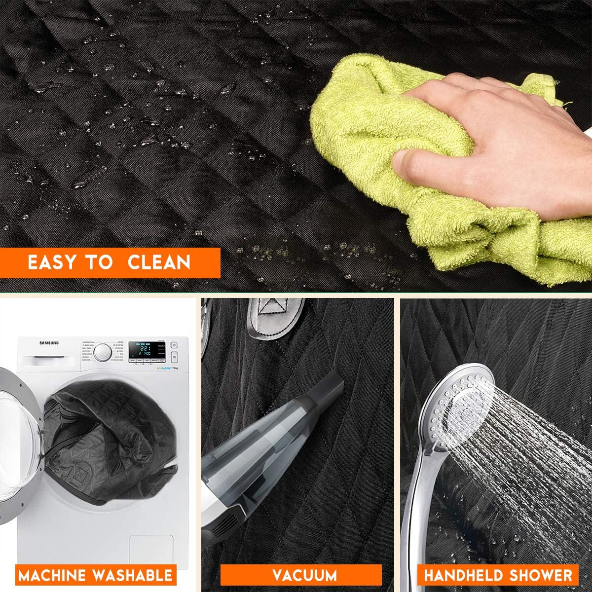 Dog Car Seat Cover β Waterproof, Non-Slip Back Seat Protector for Cars, Trucks & SUVs