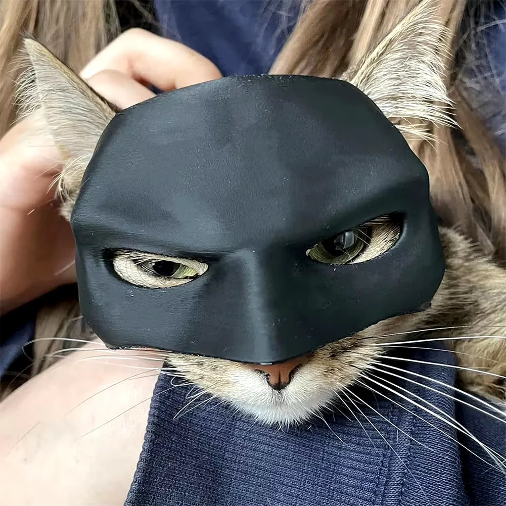 Bat Cat Mask β Funny Superhero Costume for Cats