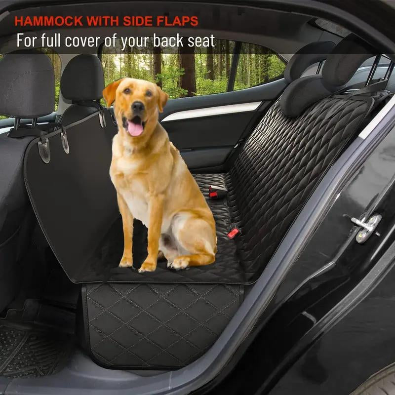 Pet Car Seat Bed β Single-Layer Orange Travel Mat with Hard Board Support