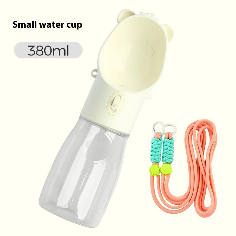 Portable Dog Water Bottle β 2-in-1 Leak-Proof Feeder with Food Container for Dogs & Cats