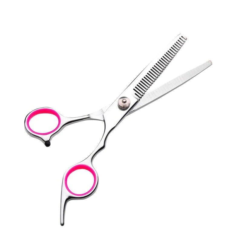 Premium Pet Grooming Scissors Kit β 7β Stainless Steel Straight, Curved & Thinning Shears with Comb & Case