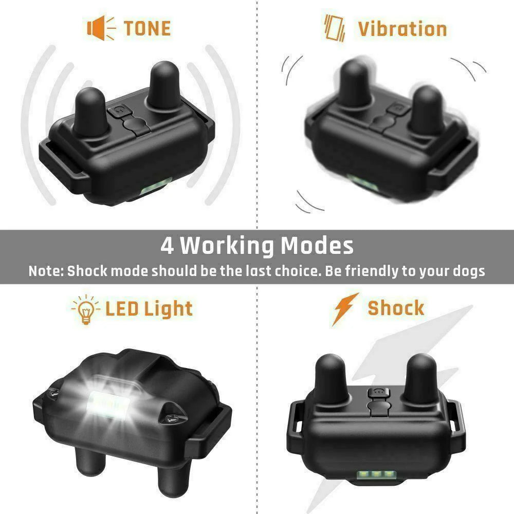 Jack & Susy™ Smart Dog Training Collar Set – 2600 FT Remote Control, Dual Waterproof Collars & Rechargeable LCD System