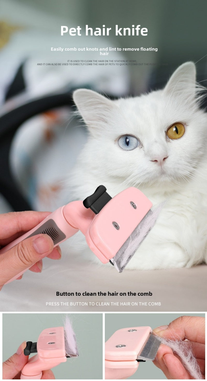 Cat Hair Trimmer β Pet Grooming Comb & Shaving Razor for Easy Detangling