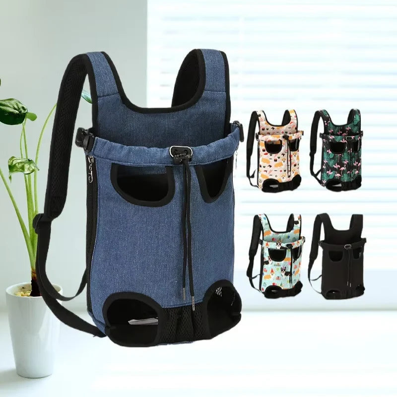 Pet Carrier Backpack β Adjustable Double Shoulder Travel Bag for Cats & Small Dogs