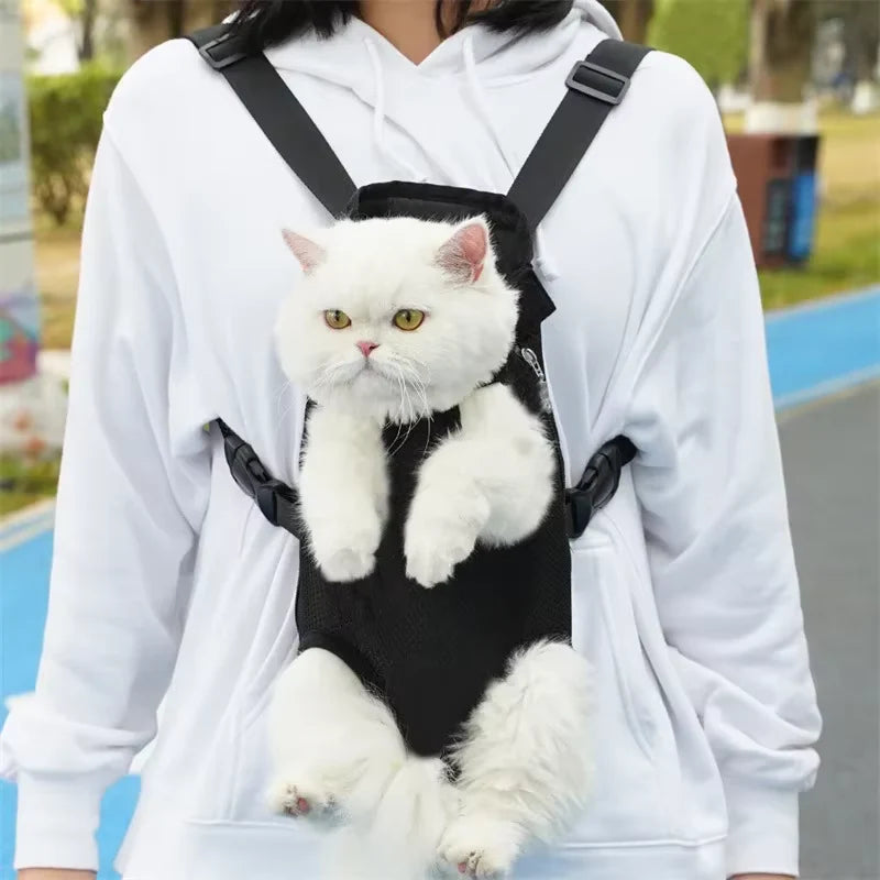Pet Carrier Backpack β Adjustable Double Shoulder Travel Bag for Cats & Small Dogs