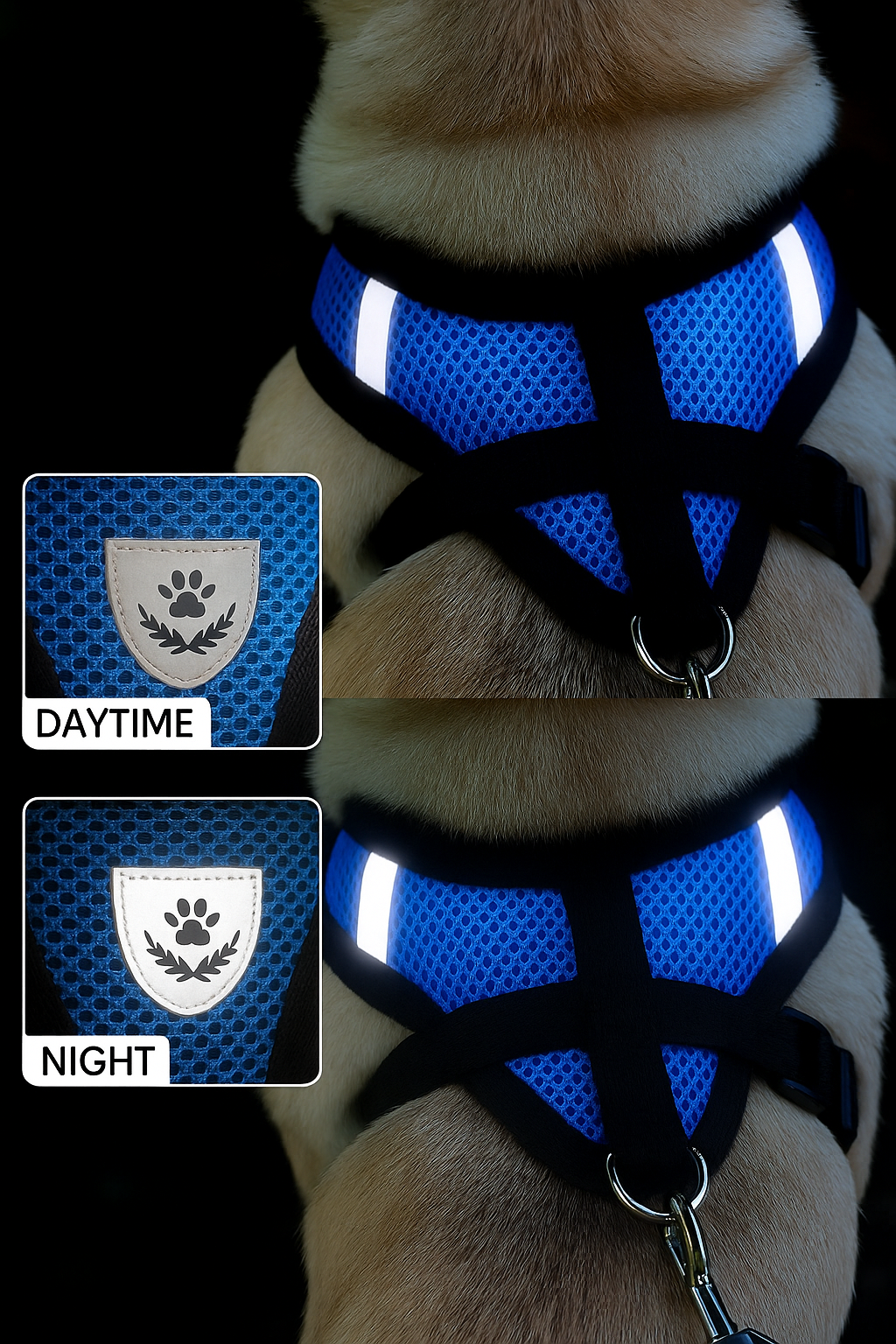 Escape-Proof Pet Harness Set β Reflective Vest with Leash for Cats & Small Dogs