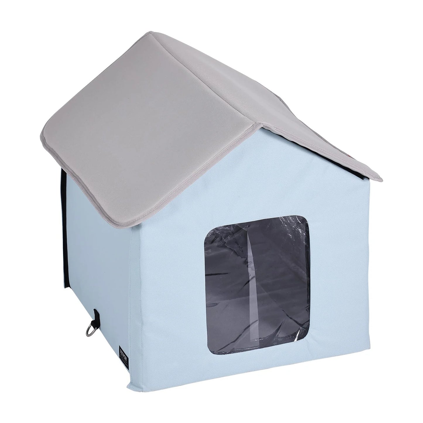 Foldable Heated Cat House β Warm Kitty Shelter with Removable Pad