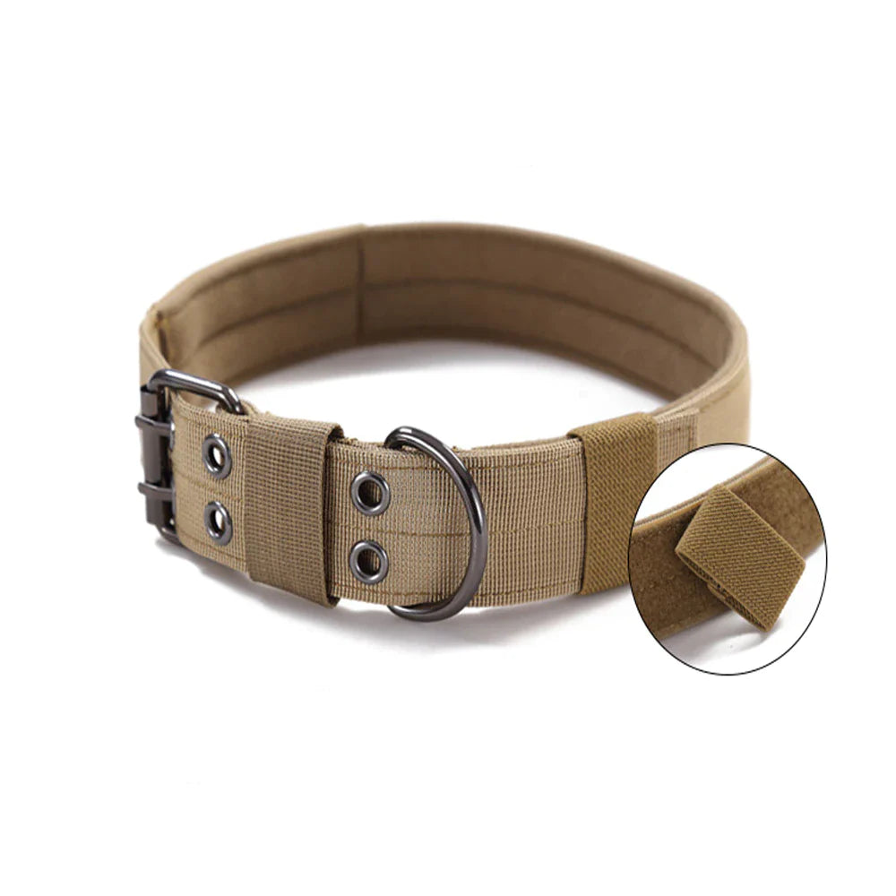 Jack & Susy™ Tactical Heavy-Duty Dog Collar – 2" Wide Military-Grade Nylon with Metal Buckle (K9 Training Collar)
