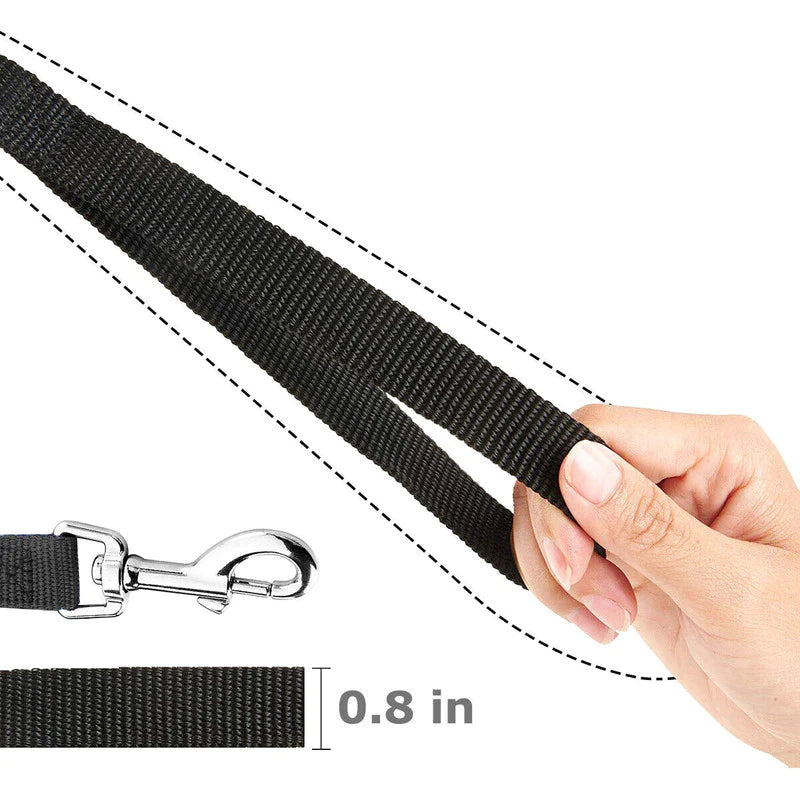 Premium Long Training Dog Leash β Durable Nylon Obedience & Recall Lead (6β100 FT)