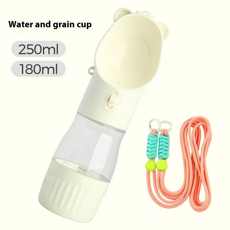 Portable Dog Water Bottle β 2-in-1 Leak-Proof Feeder with Food Container for Dogs & Cats