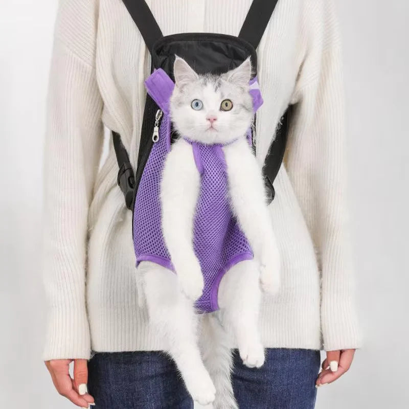 Pet Carrier Backpack β Adjustable Double Shoulder Travel Bag for Cats & Small Dogs