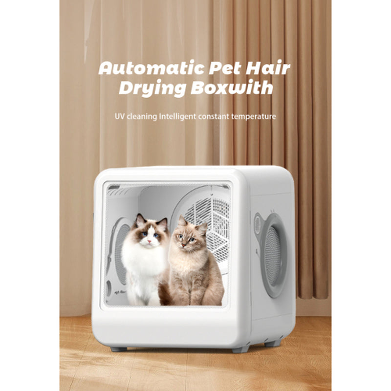 Automatic Pet Dryer Room – Smart Hot & Cool Air Grooming Box for Dogs & Cats (Adjustable Timer & Temperature)