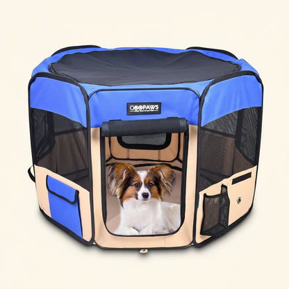 Portable Pet Playpen — 36", 45" or 61", Folds Into a Bag
