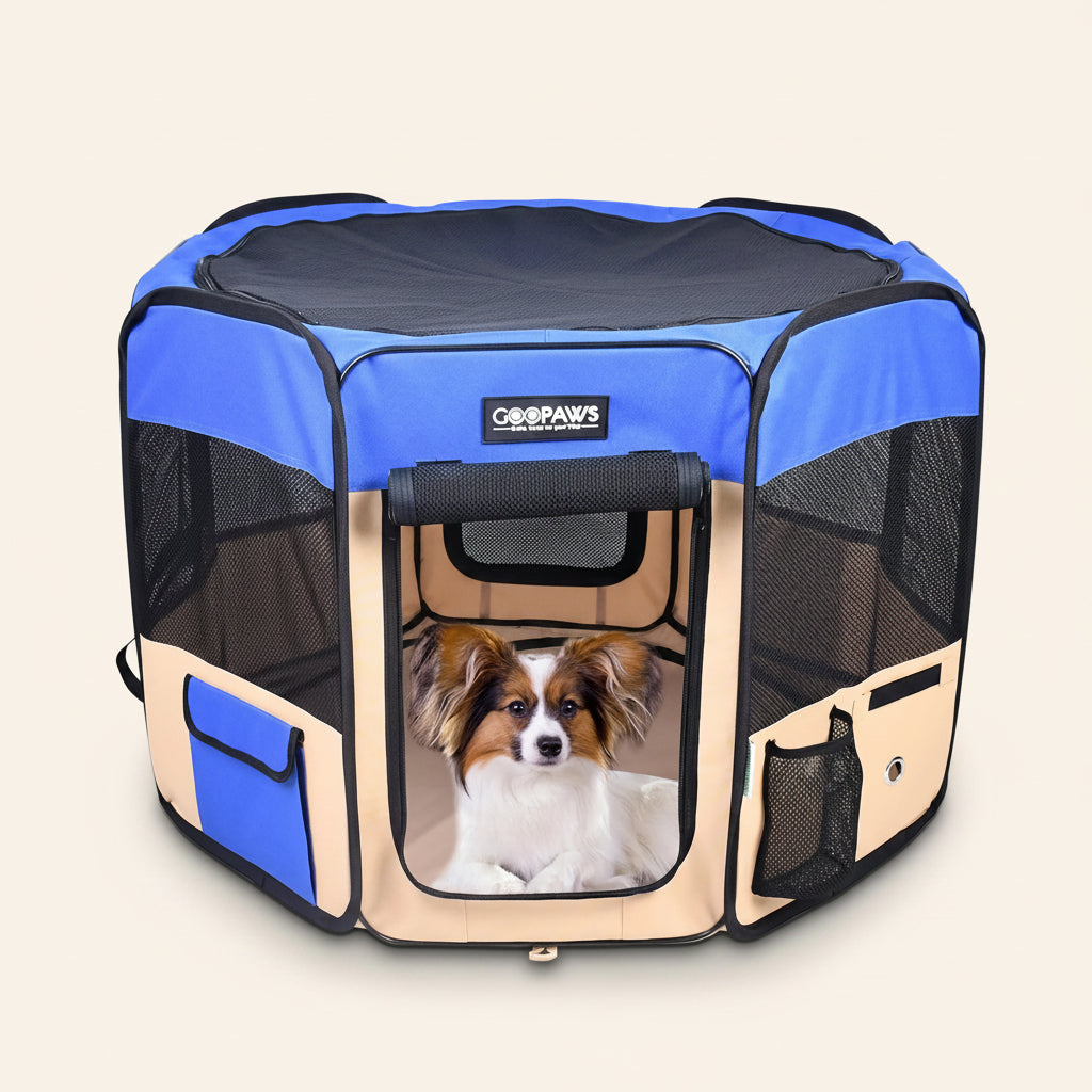Portable Pet Playpen — 36", 45" or 61", Folds Into a Bag
