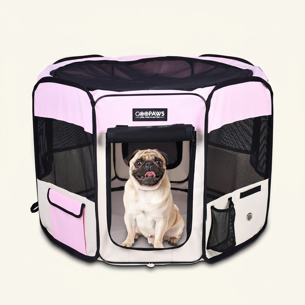 Portable Pet Playpen — 36", 45" or 61", Folds Into a Bag