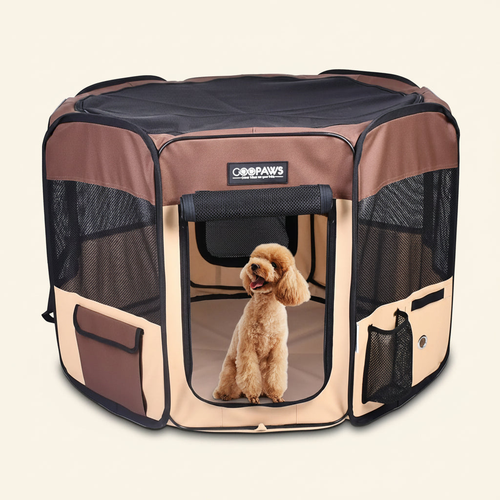 Portable Pet Playpen — 36", 45" or 61", Folds Into a Bag