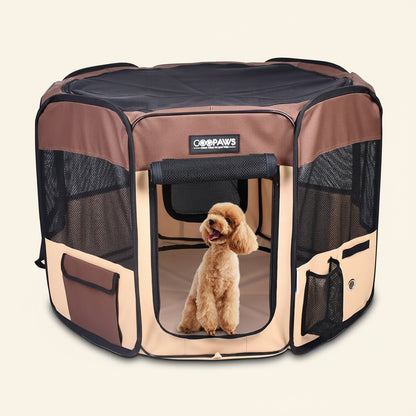 Portable Pet Playpen — 36", 45" or 61", Folds Into a Bag