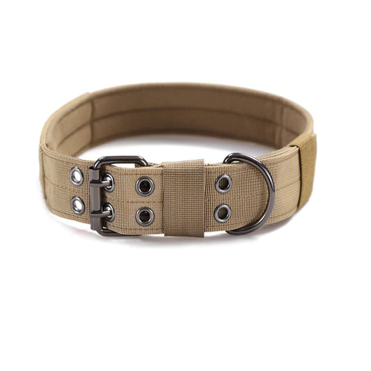 Jack & Susy™ Tactical Heavy-Duty Dog Collar – 2" Wide Military-Grade Nylon with Metal Buckle (K9 Training Collar)