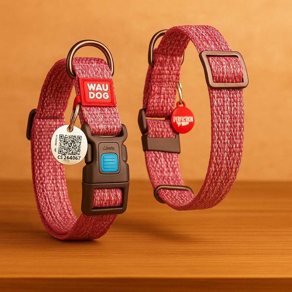 Recycled Dog Collar – Soft & Reflective