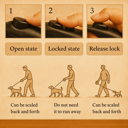 Retractable Dog Leash – Durable & Tangle-Free