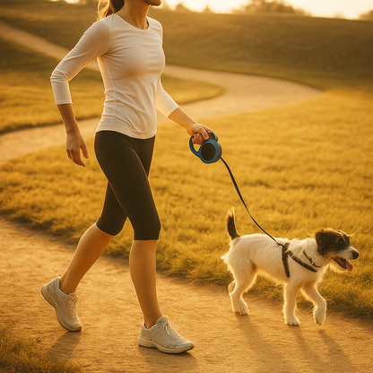 Retractable Dog Leash – Durable & Tangle-Free