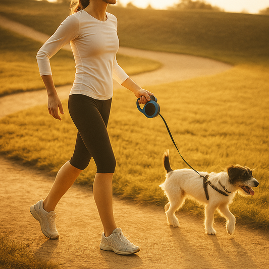 Retractable Dog Leash – Durable & Tangle-Free