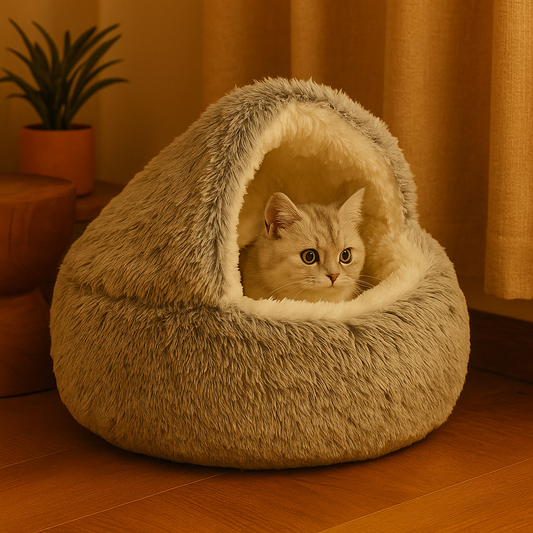 2-in-1 Plush Pet Bed – Warm & Cozy Sleep Bag