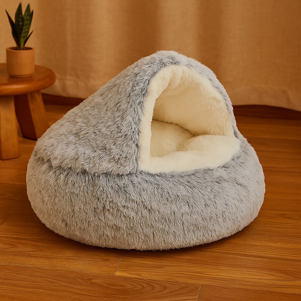 2-in-1 Plush Pet Bed – Warm & Cozy Sleep Bag