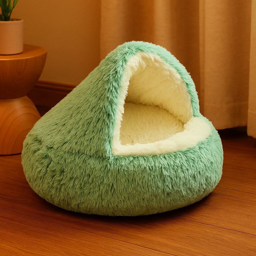 2-in-1 Plush Pet Bed – Warm & Cozy Sleep Bag