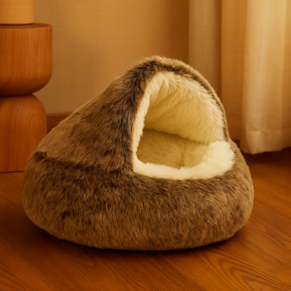 2-in-1 Plush Pet Bed – Warm & Cozy Sleep Bag