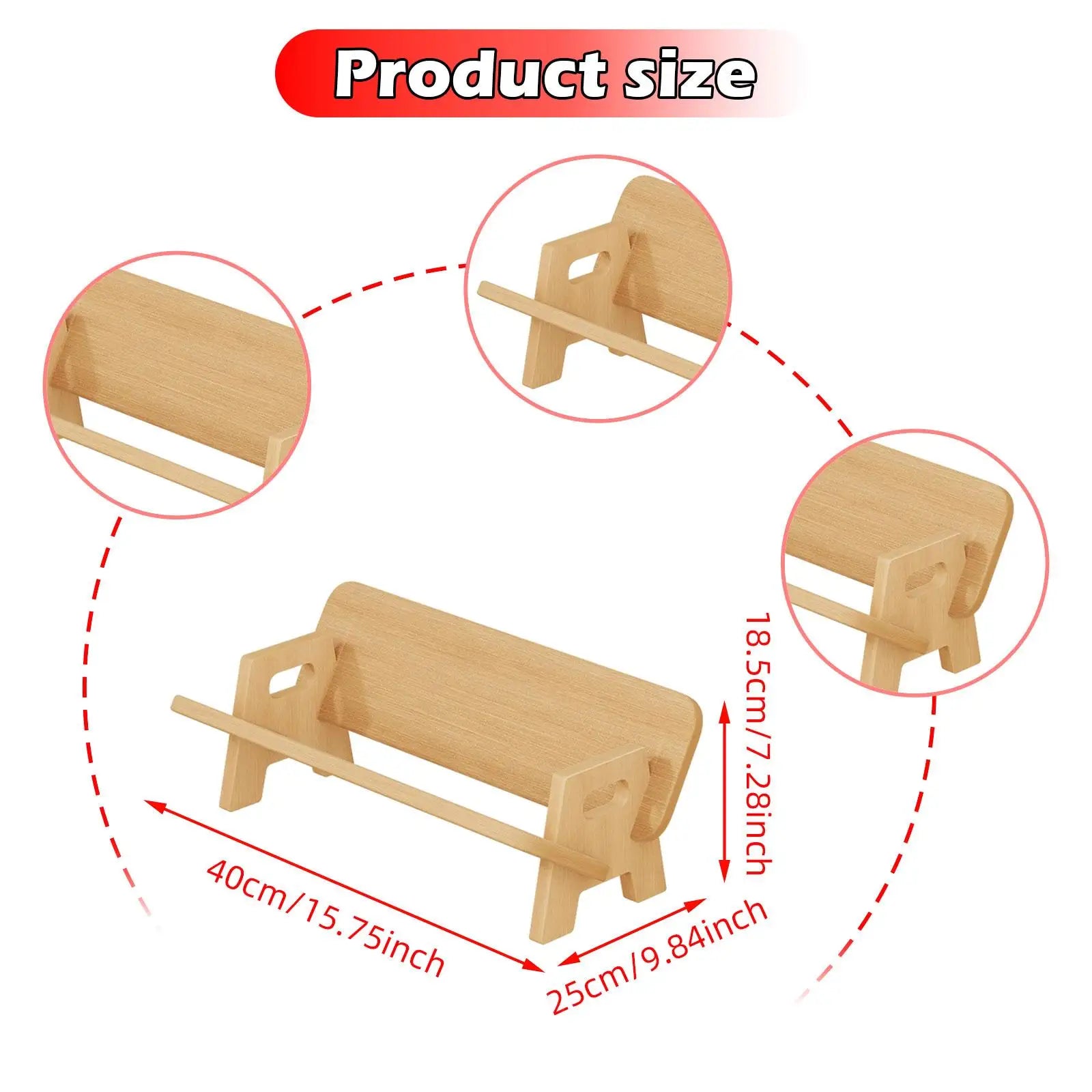 Wood Desktop Bookshelf – Compact & Space-Saving