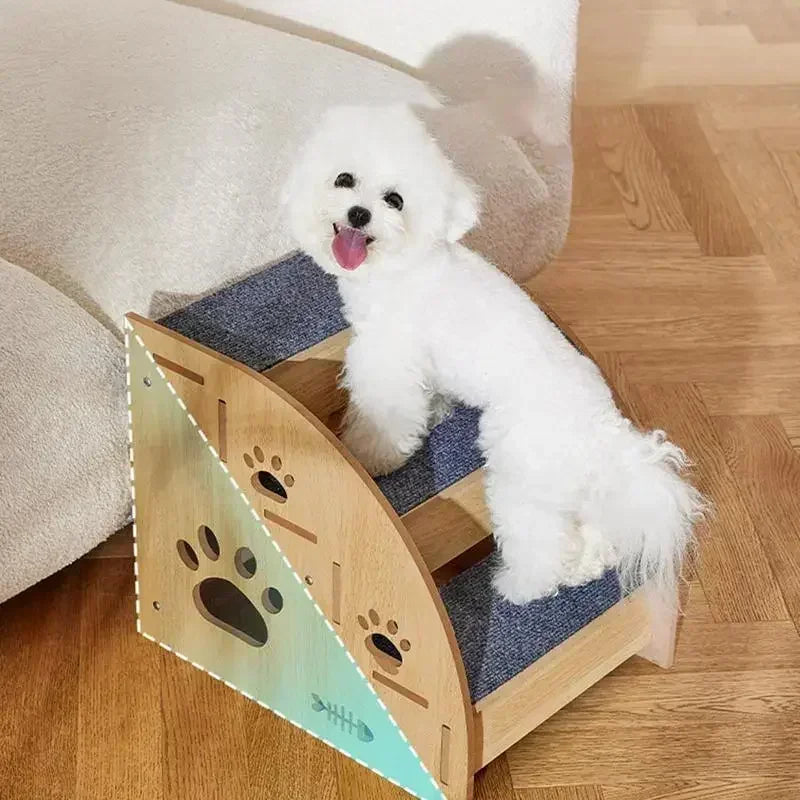 Pet Stairs – Wooden Non-Slip Dog Step