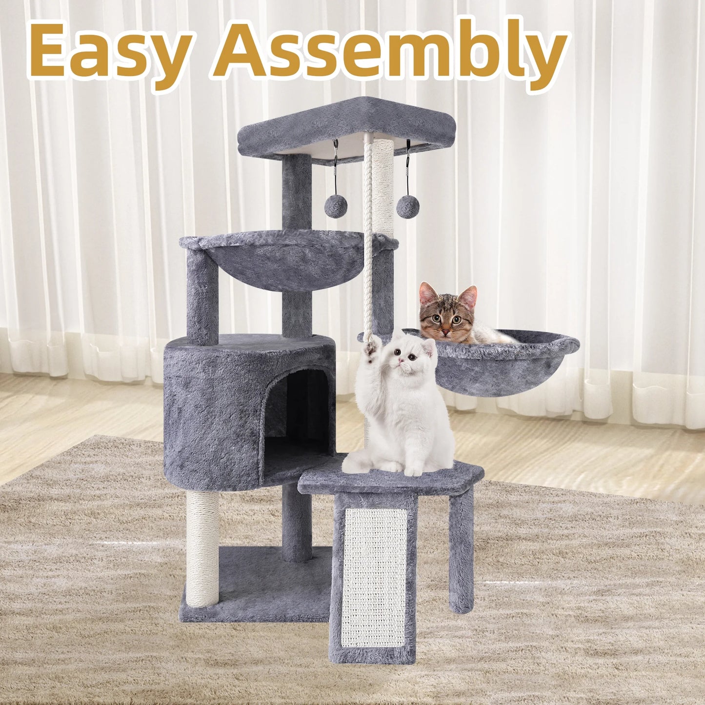 Cat Tree Tower – Condo & Hammocks