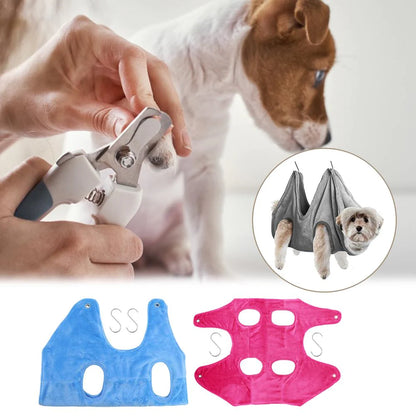 Jack & Susy™ Pet Grooming Hammock – Breathable Hanging Harness for Easy Home Grooming, Nail Trimming & Bathing