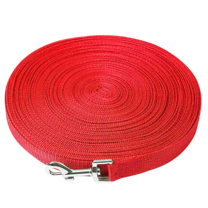 Premium Long Training Dog Leash – Durable Nylon Obedience & Recall Lead (6–100 FT)