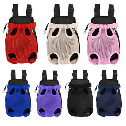 Pet Carrier Backpack – Adjustable Double Shoulder Travel Bag for Cats & Small Dogs