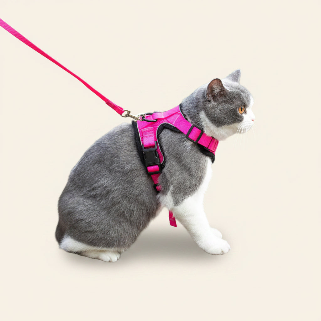 Mr. Peanut's PurrTrek Cat Harness & Lead — Two Sizes, Reflective