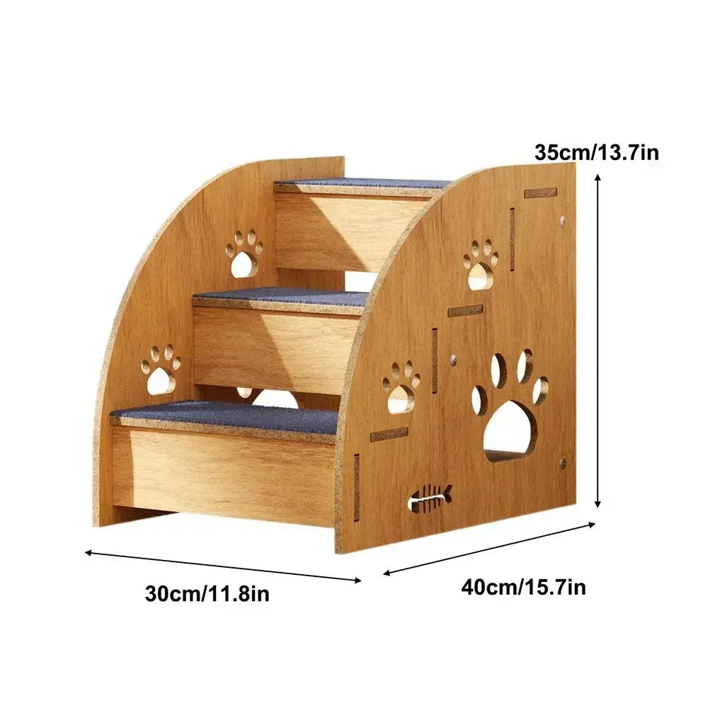 Pet Stairs – Wooden Non-Slip Dog Step