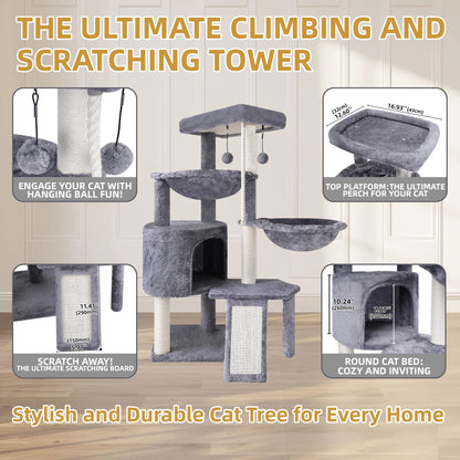 Cat Tree Tower – Condo & Hammocks