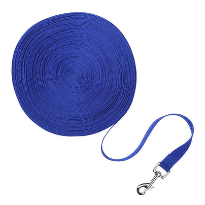 Premium Long Training Dog Leash – Durable Nylon Obedience & Recall Lead (6–100 FT)