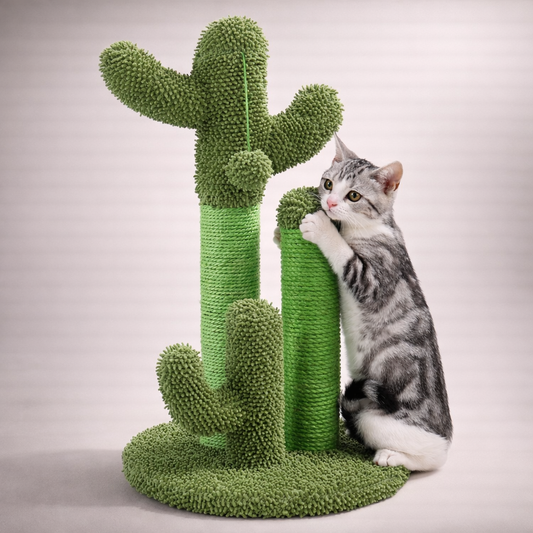 Cactus Cat Scratcher – Sisal Vertical Scratch Post
