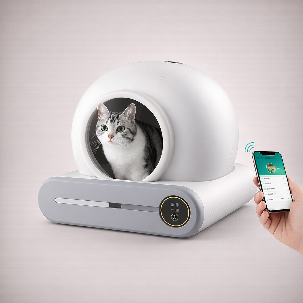 Self-Cleaning Cat Litter Box – Smart & Odor-Free