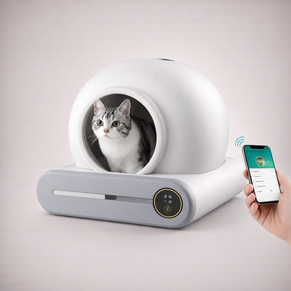 Self-Cleaning Cat Litter Box – Smart & Odor-Free